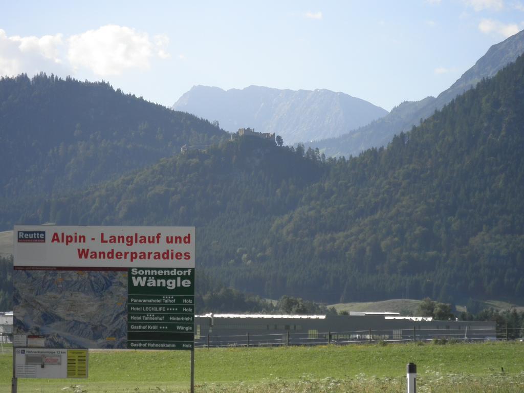Ferienwohnung Haus Sonnblick Wängle Exterior foto